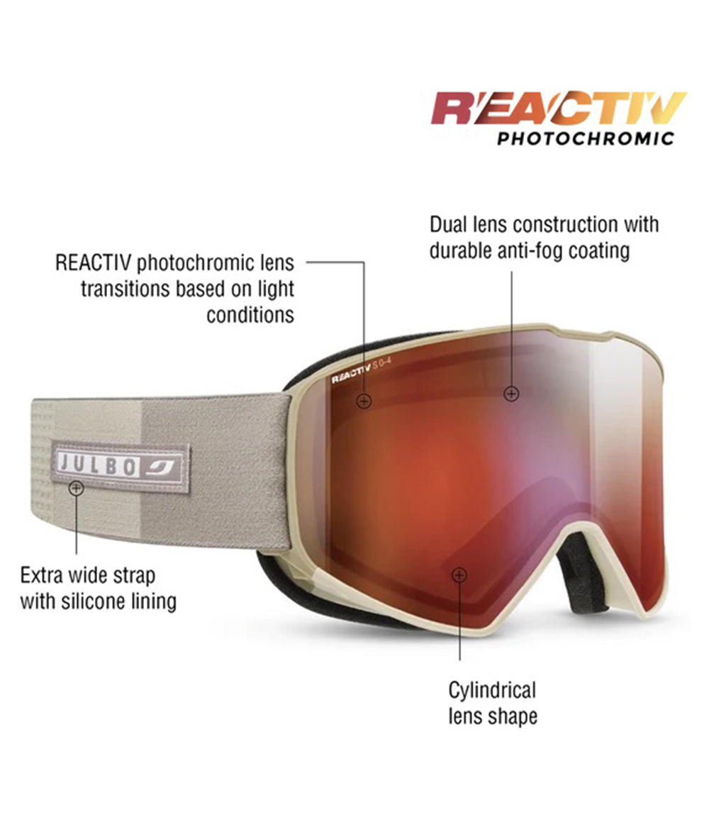 Cyrius X Goggle Champagne REACTIV 0-4 HC