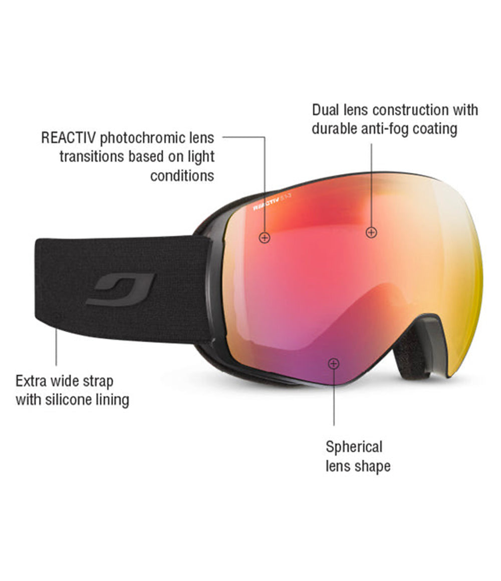 Stormchaser Goggle Black REACTIV 1-3 HC
