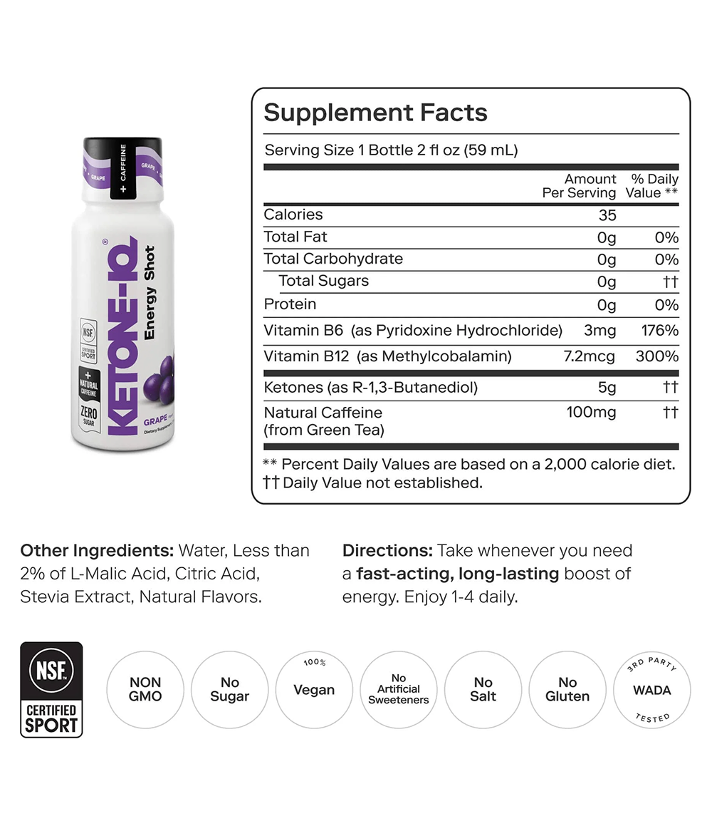 Ketone-IQ Caffeine Shot