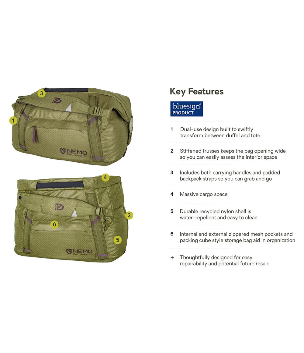 Double Haul Convertible Duffel 30L*