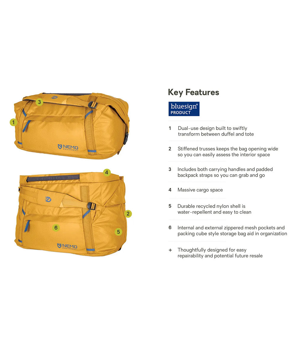 Double Haul Convertible Duffel 55L