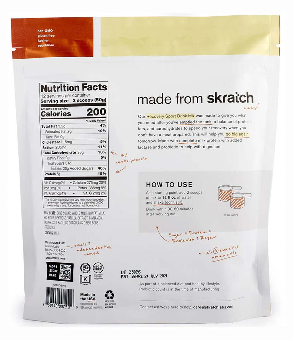 Sport Recovery Mix Horchata 12 SRV