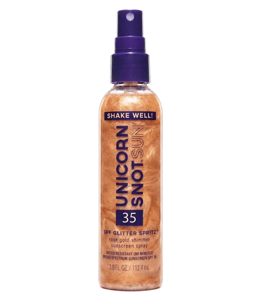 SPF 35 Glitter Spritz Rose Gold 3.8oz