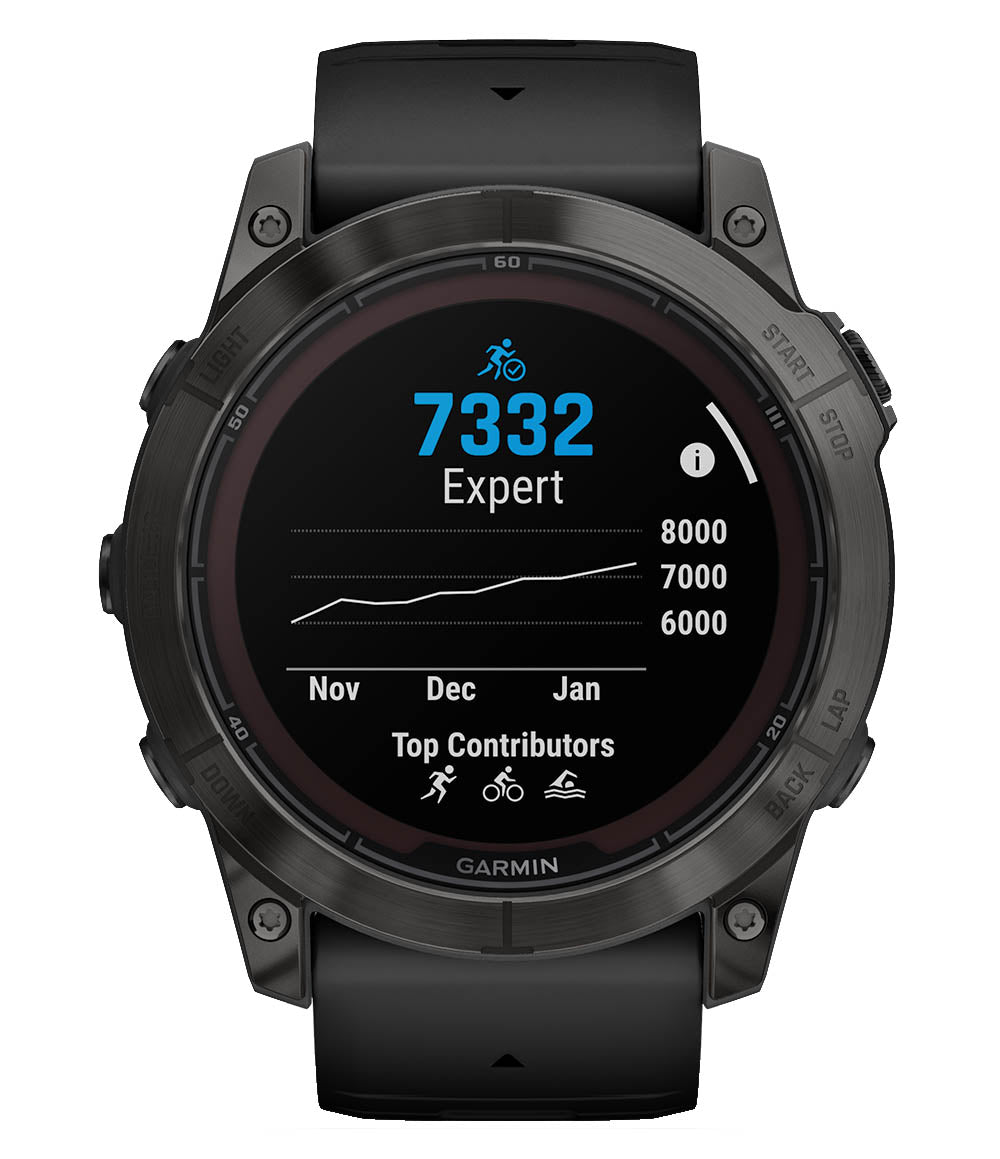 Fenix 7X Pro Saph Solar Crbn Gry Ti w/ Black Band