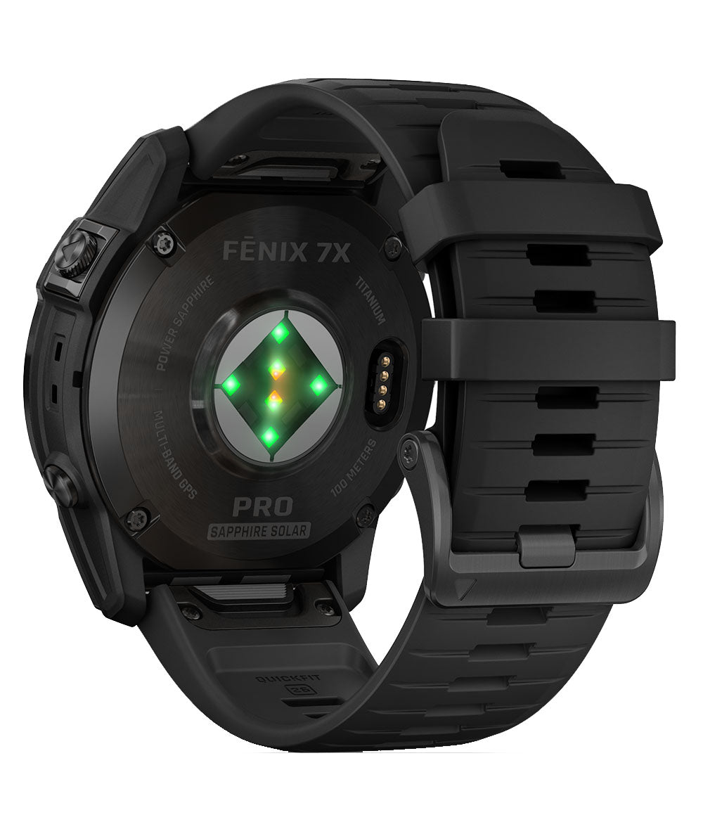 Fenix 7X Pro Saph Solar Crbn Gry Ti w/ Black Band
