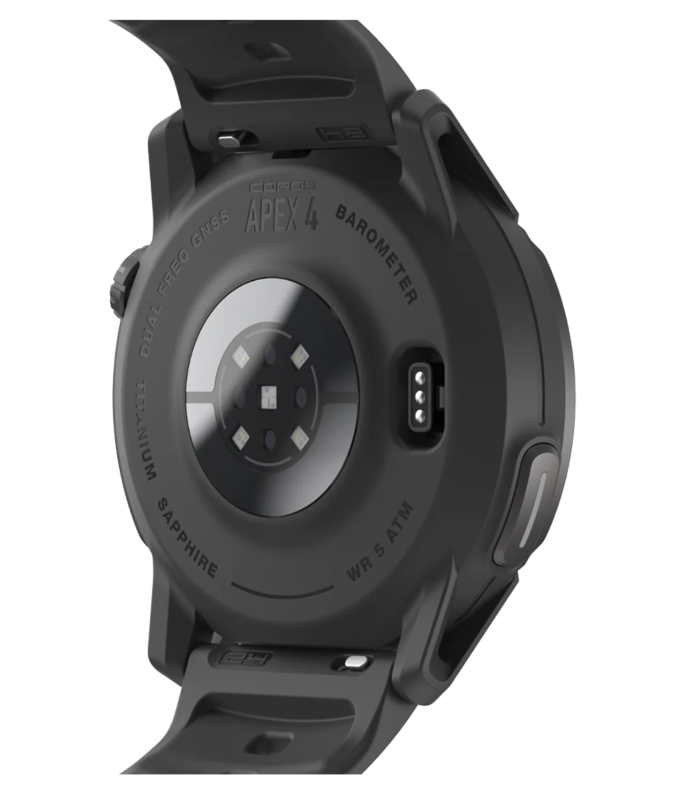 Apex 4 GPS Watch 42mm Black Silicone Band