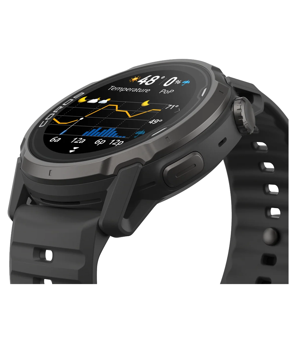 Apex 4 GPS Watch 42mm Black Silicone Band