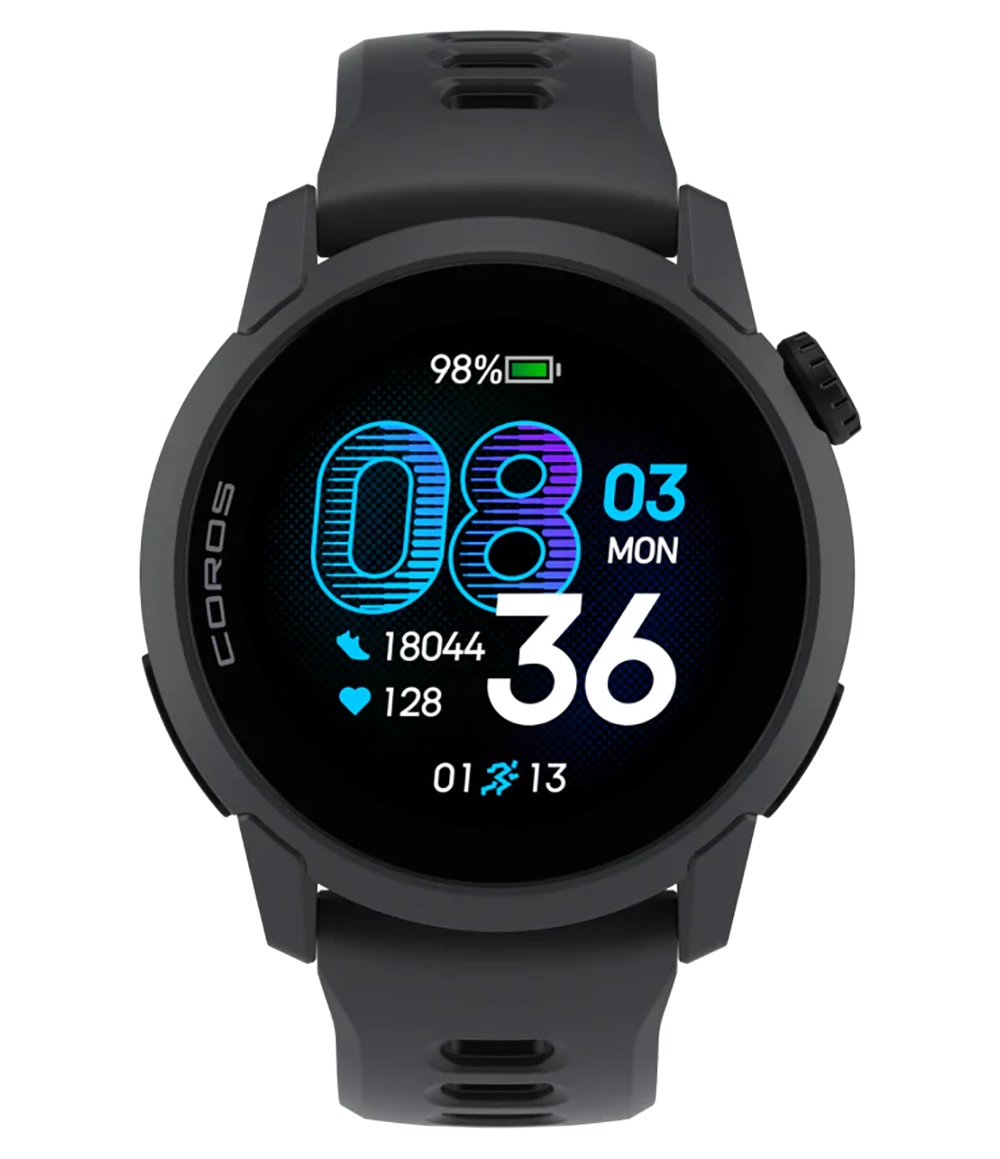Pace 4 GPS Watch Black Silicone Band