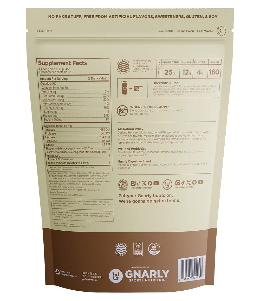 Gnarly Whey Protein 20 SRV
