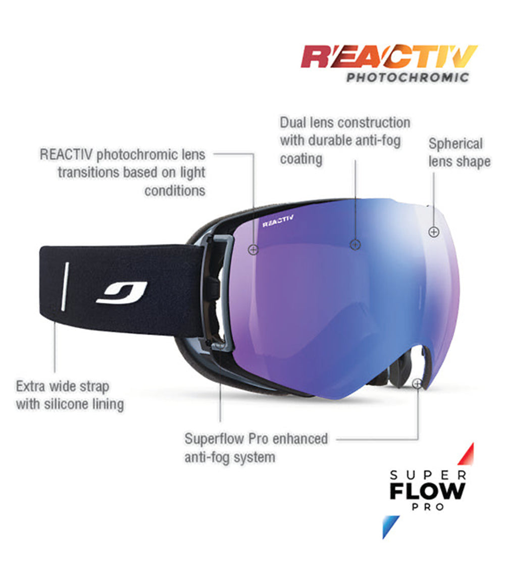Lightyear Goggle Black/Gray REACTIV  1-3 HC