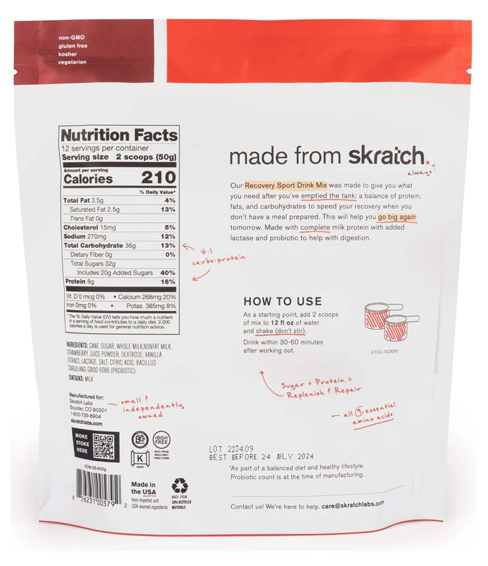 Sport Recovery Mix Strawberries + Cream 12 SRV
