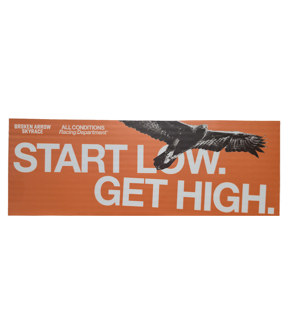 ACG X Broken Arrow Bumper Sticker - Start Low Get High Eagle
