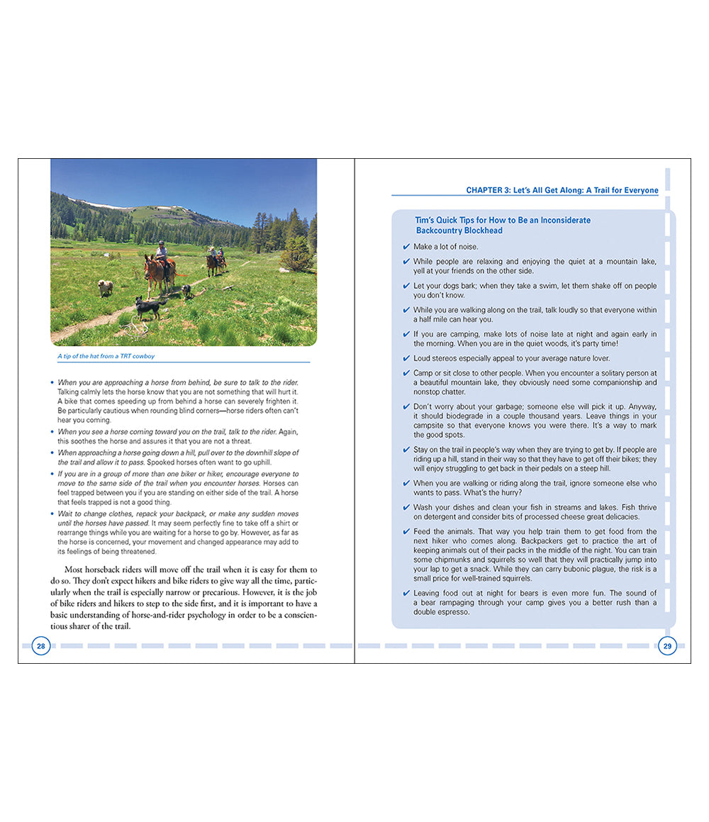 Tahoe Rim Trail: The Official Guide for Hikers, Mountain Bikers and Equestrians