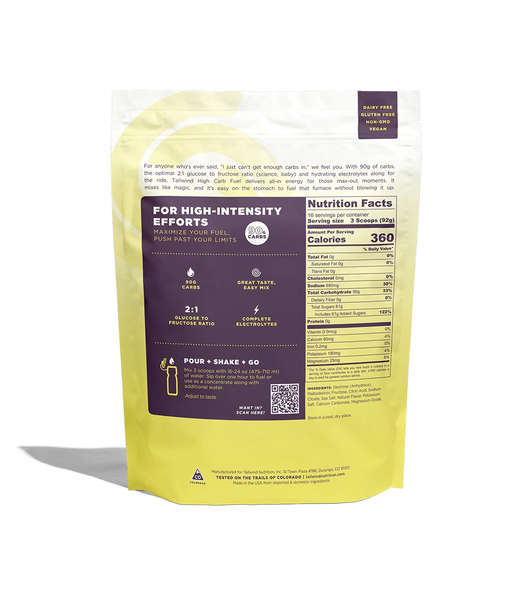 High Carb Fuel 16 SRV Bag Lemonade