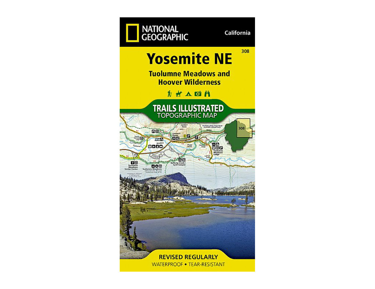 Yosemite NE-Tuolumne & Hoover Wilderness Map