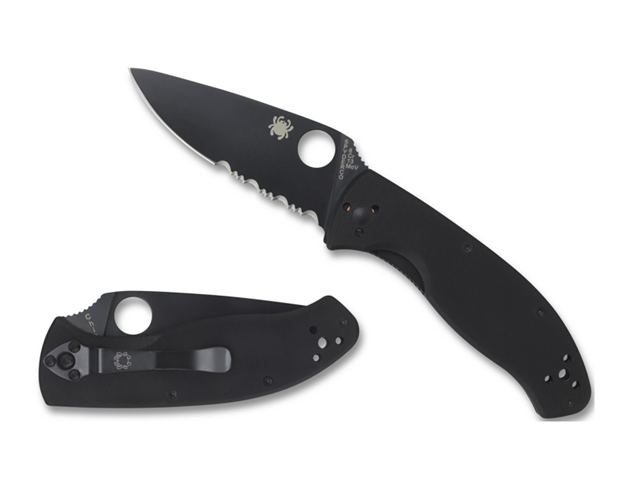 Tenacious Black Blade Combo Knife