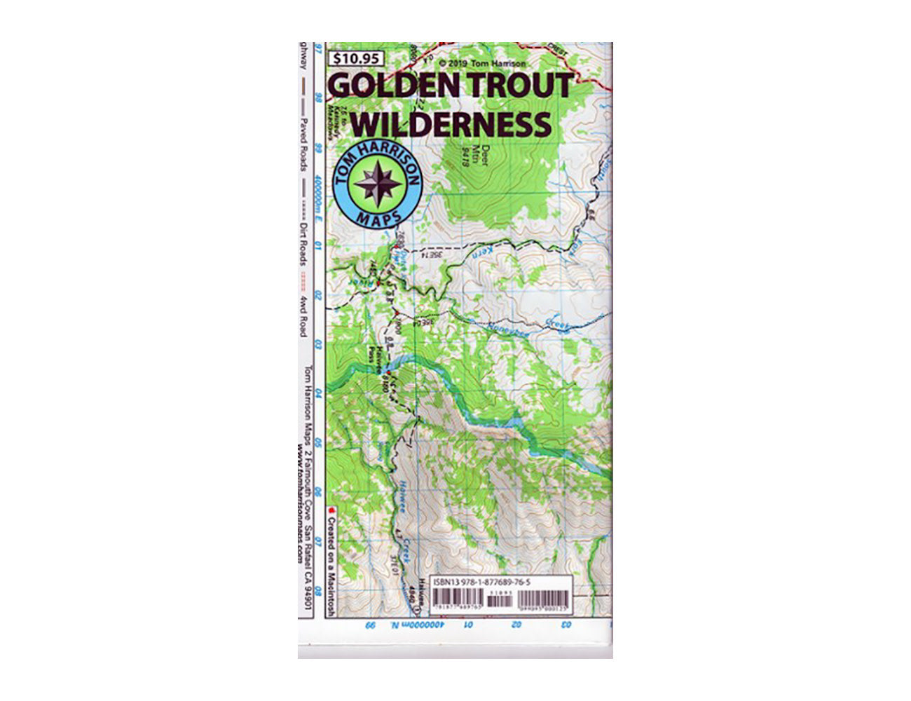 Golden Trout Wilderness Map